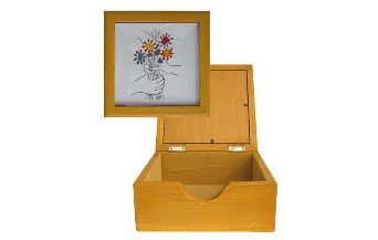 caja cuadro hilo